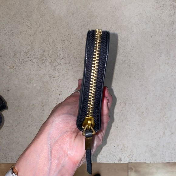 LIEBESKIND Berlin Paper Bag Sally Black Leather Envelope Wallet - Picture 5 of 10